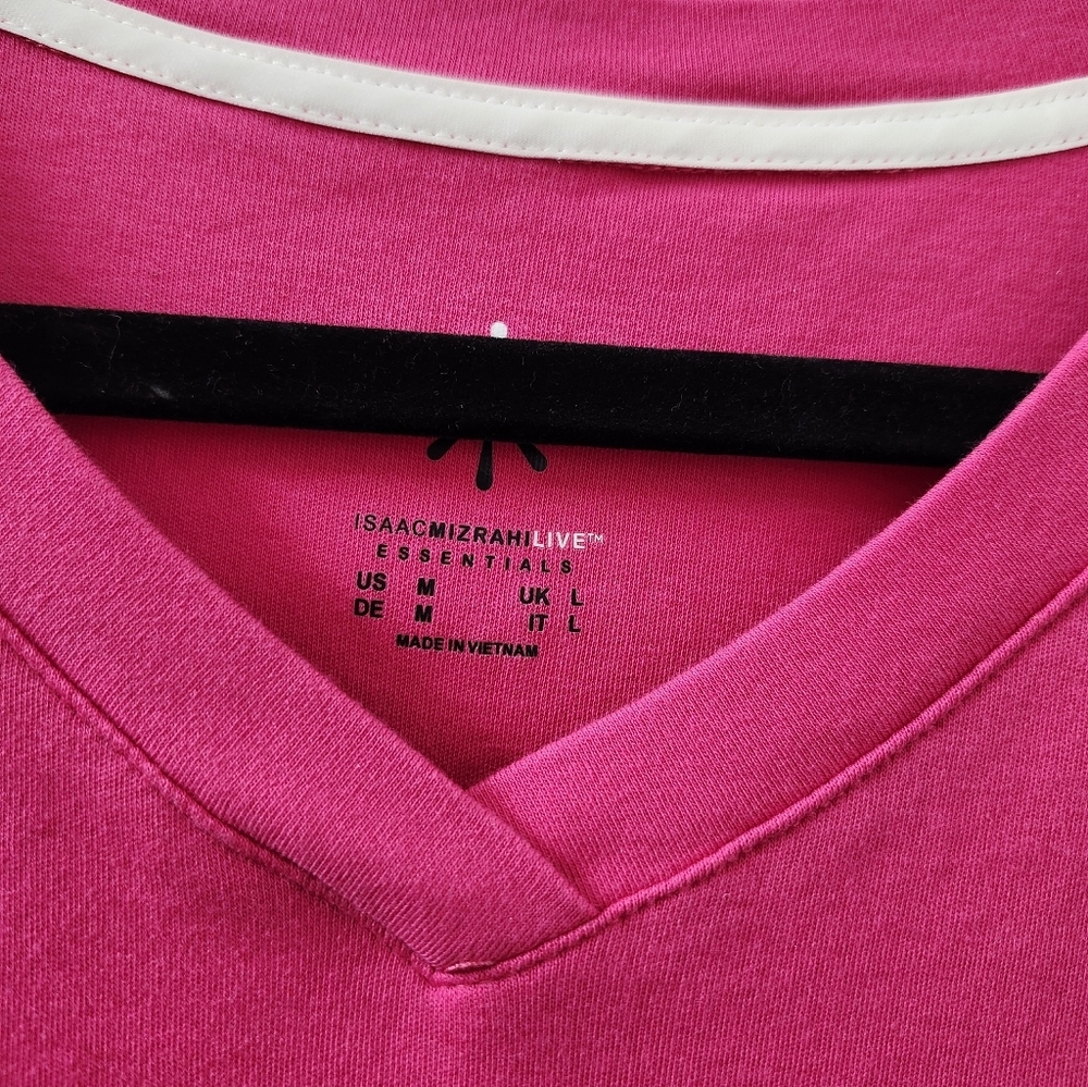 Isaac Mizrahi Pink Long Sleeve Tee